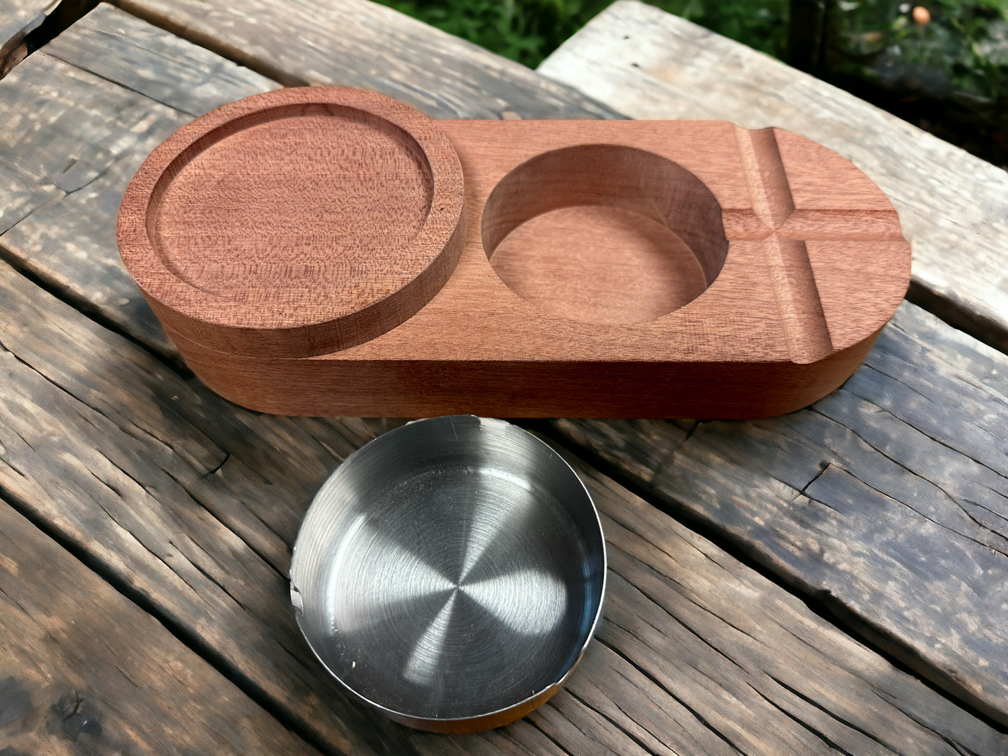 Cigar Ashtray & Drink Holder Combo